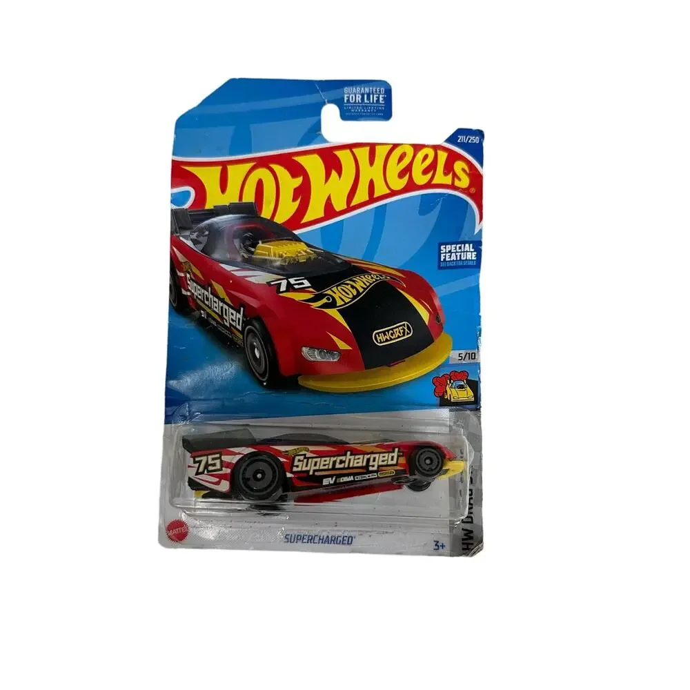 Hot Wheels Supercharged 75 Race Car Mattel Red